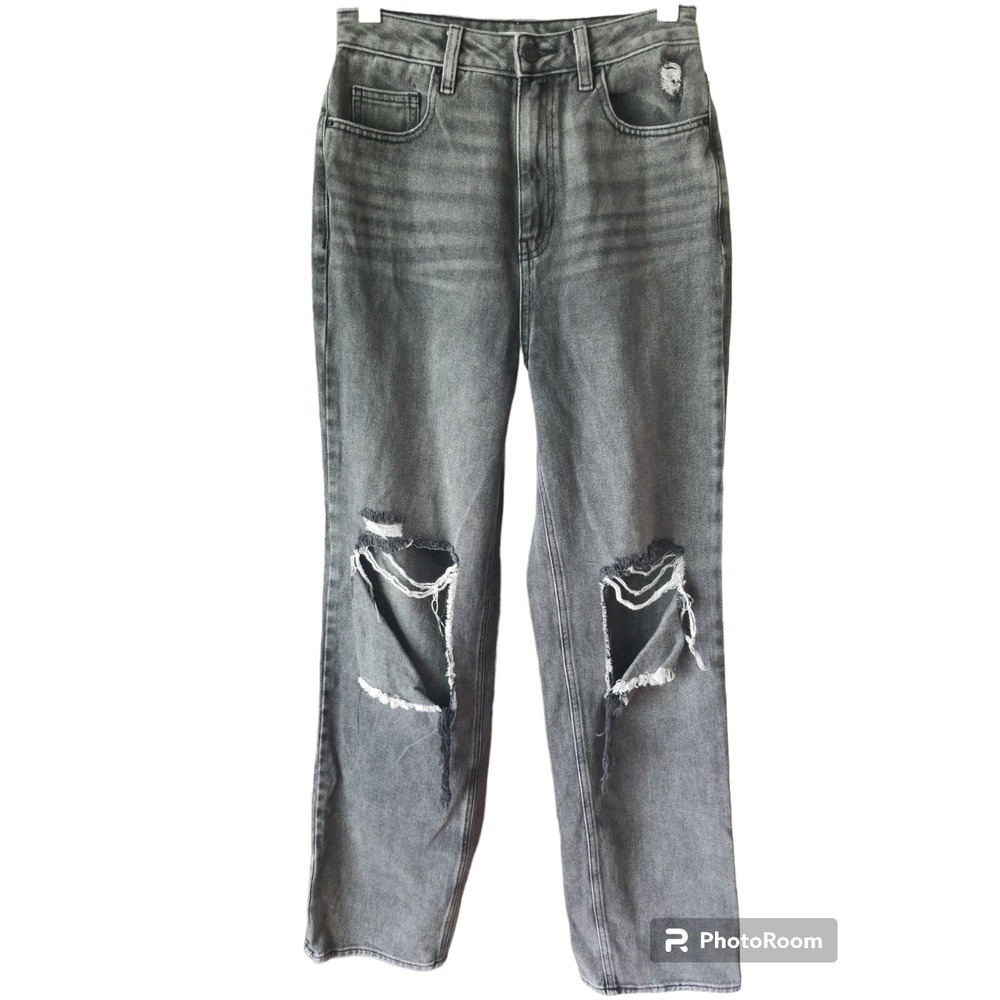 Pacsun 90s Jeans Womens 27 Boyfriend Straight Leg 100% Cotton Denim Distressed